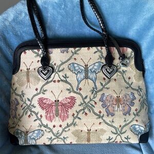 Brighton Tapestry and Leather Tote Bag